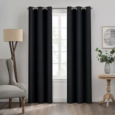 Eclipse Kendall Grommet Top Energy Saving Blackout Single Curtain Panel