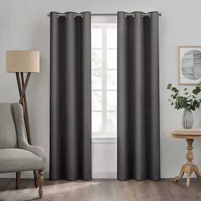 Eclipse Kendall Grommet Top Energy Saving Blackout Single Curtain Panel