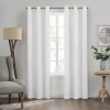 Eclipse Kendall Grommet Top Energy Saving Blackout Single Curtain Panel In White