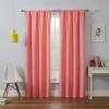 Eclipse Kendall Kids Thermaback Rod Pocket Energy Saving Blackout Single Curtain Panel In Pink