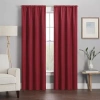 Eclipse Kendall Rod Pocket Blackout Single Curtain Panel In Red