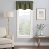 Eclipse Kendall Solid Scalloped Window Valance In Green