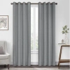 Eclipse Kira Herringbone Absolute Zero Blackout Window Panel In Gray