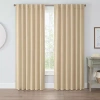Eclipse Lambert Rod Pocket Light-filtering Set Of 2 Curtain Panel In Sand