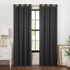 Eclipse Larissa Grommet Top 100% Blackout Single Curtain Panel In Black