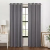Eclipse Larissa Grommet Top 100% Blackout Single Curtain Panel In Gray