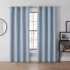 Eclipse Lawson Grommet Top Energy Saving Blackout Single Curtain Panel In Blue