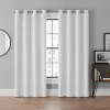 Eclipse Lawson Grommet Top Energy Saving Blackout Single Curtain Panel In White