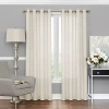 Eclipse Liberty Grommet Top Sheer Single Curtain Panel In White