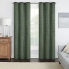 Eclipse Meridian Grommet Top Blackout Single Curtain Panel In Green