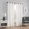 Eclipse Microfiber Thermal Single Curtain Panel In White