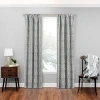 Eclipse Naya Rod Pocket Energy Saving Blackout Single Curtain Panel In Gray