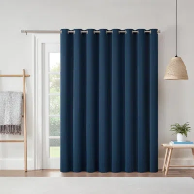 Eclipse Polyester Blackout Curtain Panel In Indigo