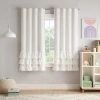 Eclipse Polyester Blackout Curtain Panel In White