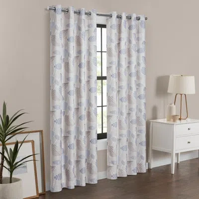 Eclipse Polyester Blackout Curtain In Sky Blue