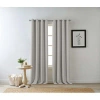 Eclipse Polyester Blend Blackout Curtain Panel In Gray