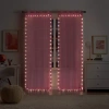 Eclipse Starlight Grommet Top Sheer Single Curtain Panel In Pink