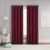 Eclipse Thermapanel Grommet Top Light-filtering Single Curtain Panel In Red