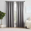 Eclipse Thermapanel Rod Pocket Light-filtering Single Curtain Panel In Gray