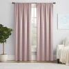 Eclipse Thermapanel Rod Pocket Light-filtering Single Curtain Panel In Pink