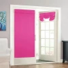 Eclipse Tricia Door Panel Single Rod Pocket Door Panel Curtain In Pink