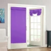Eclipse Tricia Door Panel Single Rod Pocket Door Panel Curtain In Purple
