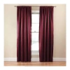 Eclipse Tricia Rod Pocket Light-filtering Single Curtain Panel In Red