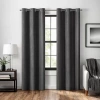 Eclipse Welwick Magnitech Grommet Top 100% Blackout Single Curtain Panel In Black