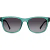 Eco Aino 53mm Polarized Square Sunglasses In Green