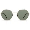 Eco Aloe Round Sunglasses In Gold