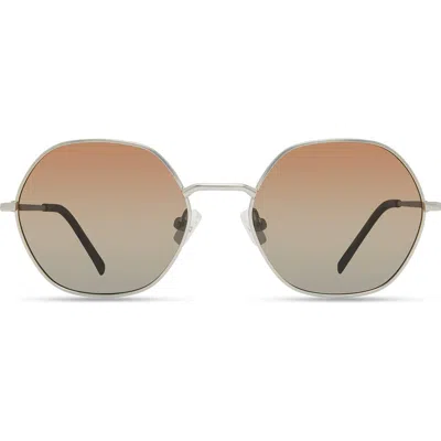 Eco Aloe Round Sunglasses In Silver