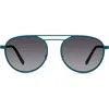Eco Aspen Aviator Sunglasses In Blue