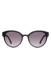Eco Avala 53mm Polarized Round Sunglasses In Black