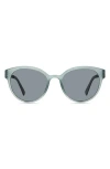 Eco Avala 53mm Polarized Round Sunglasses In Blue