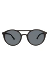 Eco Brazos 49mm Aviator Sunglasses In Black