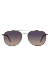 Eco Cebu 56mm Polarized Aviator Sunglasses