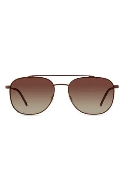 Eco Cebu 56mm Polarized Aviator Sunglasses