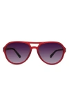 Eco Cimarron 56mm Polarized Shield Sunglasses