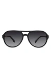 Eco Cimarron 56mm Polarized Shield Sunglasses In Black