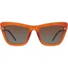 Eco Dena 54mm Polarized Square Sunglasses In Brown