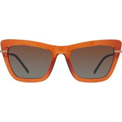 Eco Dena 54mm Polarized Square Sunglasses