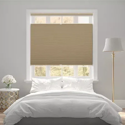 Eco Estates Custom Top Down Bottom Up 100% Blackout Cellular Shade In Brown