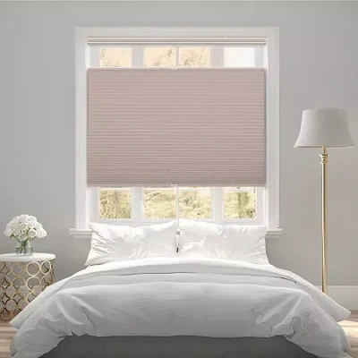 Eco Estates Custom Top Down Bottom Up 100% Blackout Cellular Shade In Pink