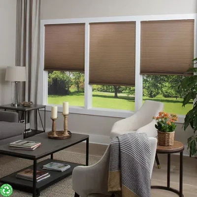 Eco Estates Honeycomb Custom Cordless Light-filtering Cellular Shade In Brown