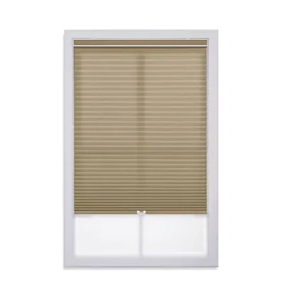 Eco Estates Modern Signature Collection Custom Cordless Light-filtering Cellular Shade In Brown