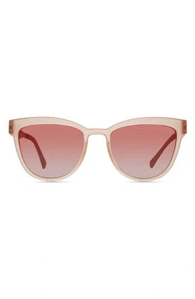 Eco Fuji 53mm Polarized Round Sunglasses In Pink