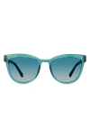 Eco Fuji 53mm Polarized Round Sunglasses In Green
