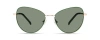 Eco Heather Sunglasses In Green/rose Gold