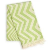 Eco Hilana Mersin Chevron Towel / Blanket In Green