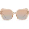 Eco Indra 56mm Butterfly Sunglasses